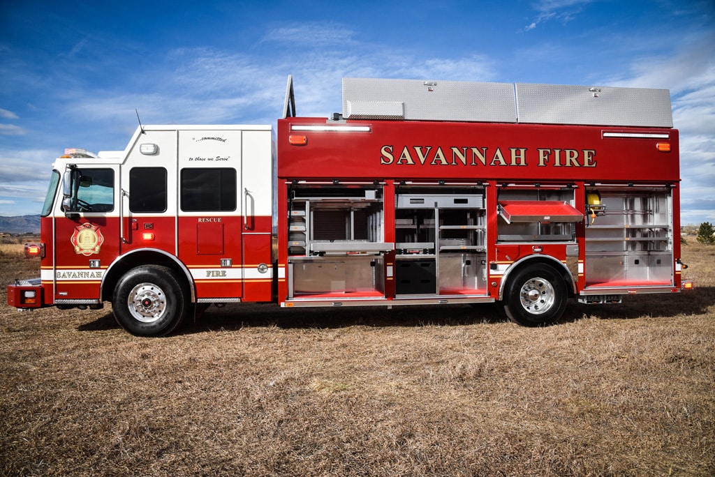 Savannah, GA Fire Department Heavy Rescue Truck #1021 - SVI Trucks